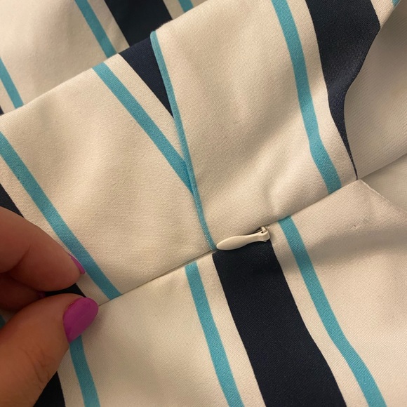 Zara Striped Peplum Top Size S - Picture 8 of 10